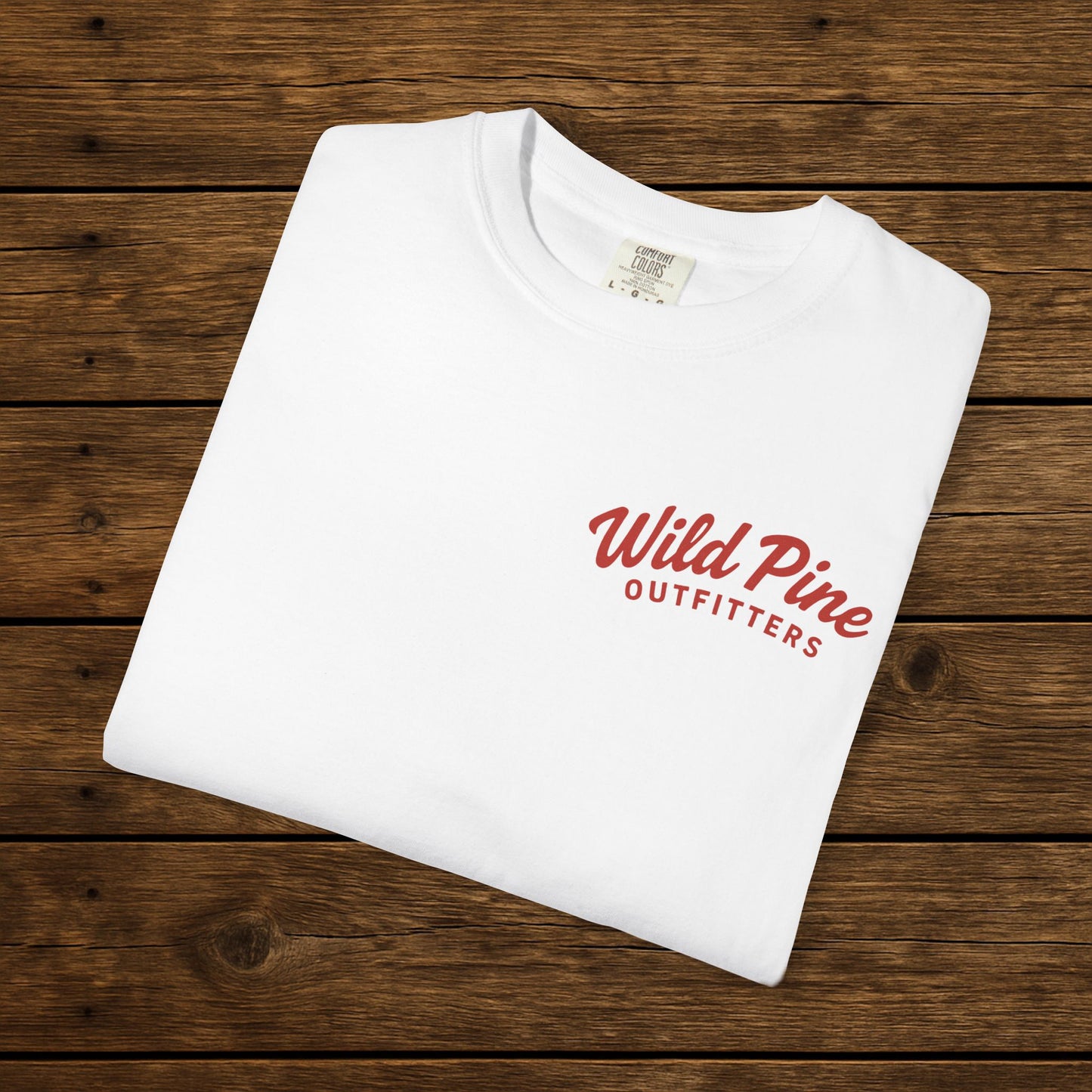 Red and green bass tee