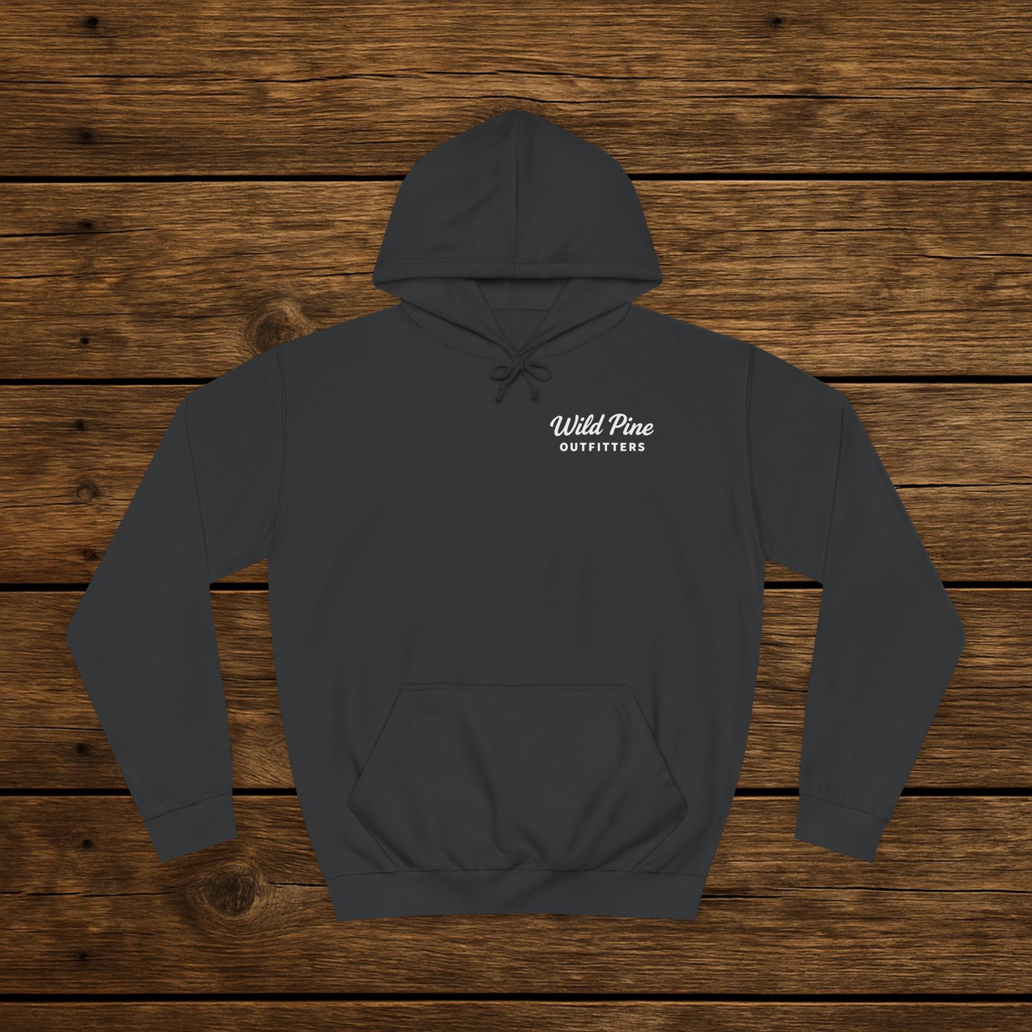 Orange dog badge hoodie