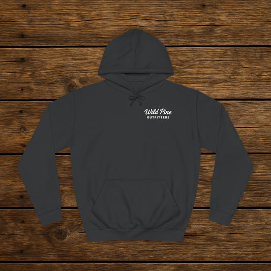 Orange dog badge hoodie